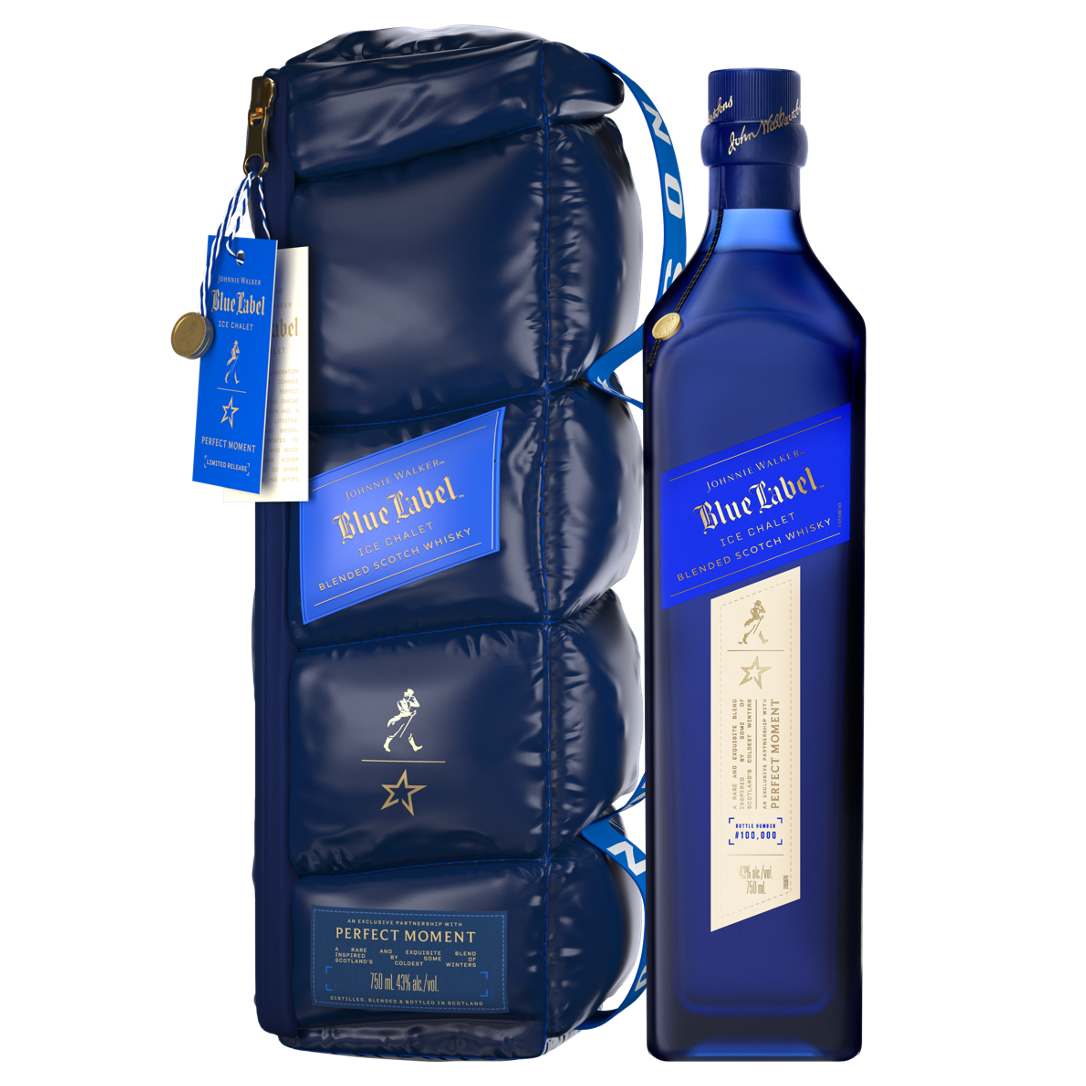 Johnnie Walker Blue Label Ice Chalet whisky escocés de mezcla 70cl